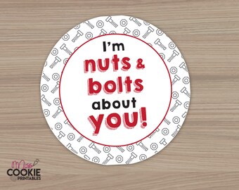 Nuts About You Printable - Etsy