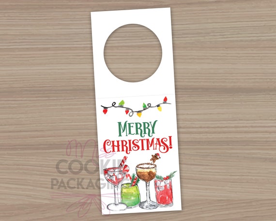 Christmas bottle tags Clearance