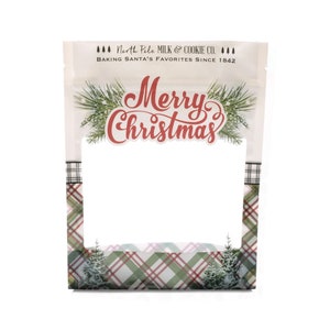 Merry Christmas Stand-Up Pouch Empty Food-safe Pouch Christmas Gift for Kids & Family Christmas gifts Christmas Stand-Up Pouch