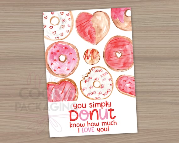 You Simply DONUT Know How Much I Love You Mini Cookie Card - Etsy