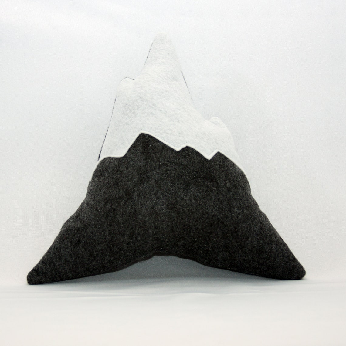 Mountain Pillow mountain shaped pillow snow capped mountain Etsy