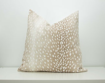 fawn print pillow