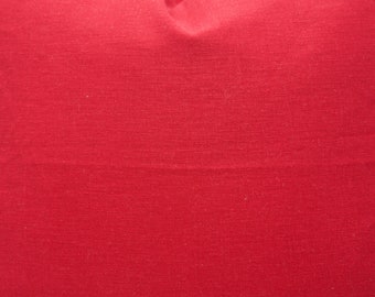 Red Linen Pillow Cover, Bold Throw Pillow, Decorative Cushion for Couch or Bed, Christmas Accent Pillow, Modern Farmhouse Decor, Minimalist