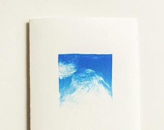 Monoprint Cards - 5x7 - Sky