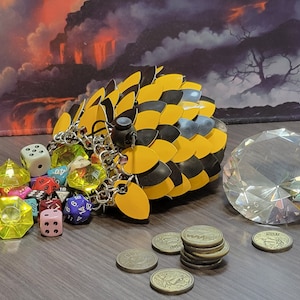 Checkerboard Pattern Scalemail Dice Bag with ~*CUSTOM COLORS*~