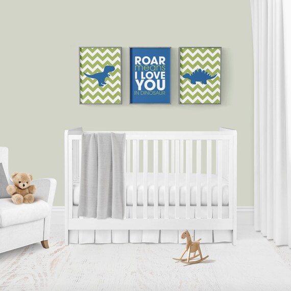 baby boy dinosaur themed nursery