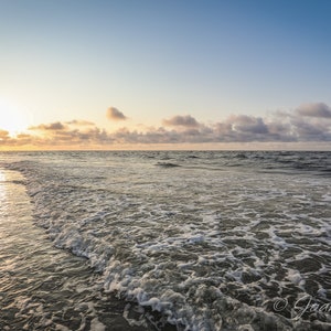 North Topsail Beach, Topsail Island NC Sunrise - Print, Canvas Gallery Wrapped Print