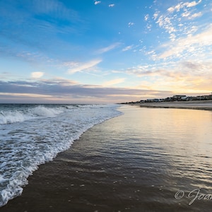 Surf City, Topsail Island NC Sunset - Print, Canvas Gallery Wrapped Print