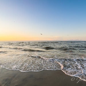 North Topsail Beach, Topsail Island NC Sunrise - Print, Canvas Gallery Wrapped Print