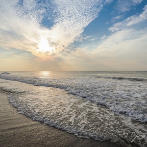 Surf City, Topsail Island NC Sunrise - Print, Canvas Gallery Wrapped Print