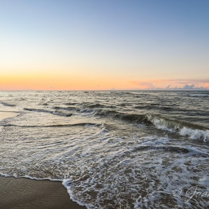 North Topsail Beach, Topsail Island NC Sunrise - Print, Canvas Gallery Wrapped Print