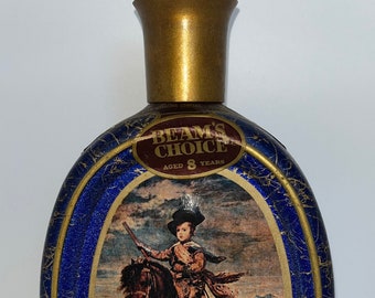 Vintage Beam's Choice Whiskey Decanter WIth Prince Baltasar Carlos, Kentucky Bourbon, Vintage Bar, Collector Bottle, Man Cave Decor