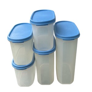 Vintage 1980's Tupperware Modular Mates, Set Of 6