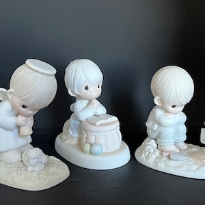 Precious Moments Figurines, In His Time PM872, God&#39;s Ray Of Mercy PM841, Grandma&#39;s Prayer PM861, Gift For Grandma, Gift For Gardener