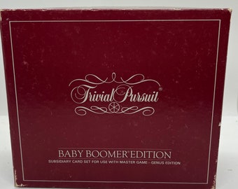 Vintage Trivial Pursuit Baby Boomer Edition Card Set