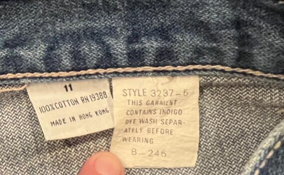 Vintage 1970s Britannia Jeans, Women's Size 11, Retro Denim View 3