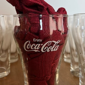Vintage Coca-Cola Glass: 8-uncjowa reklama w saturatorze