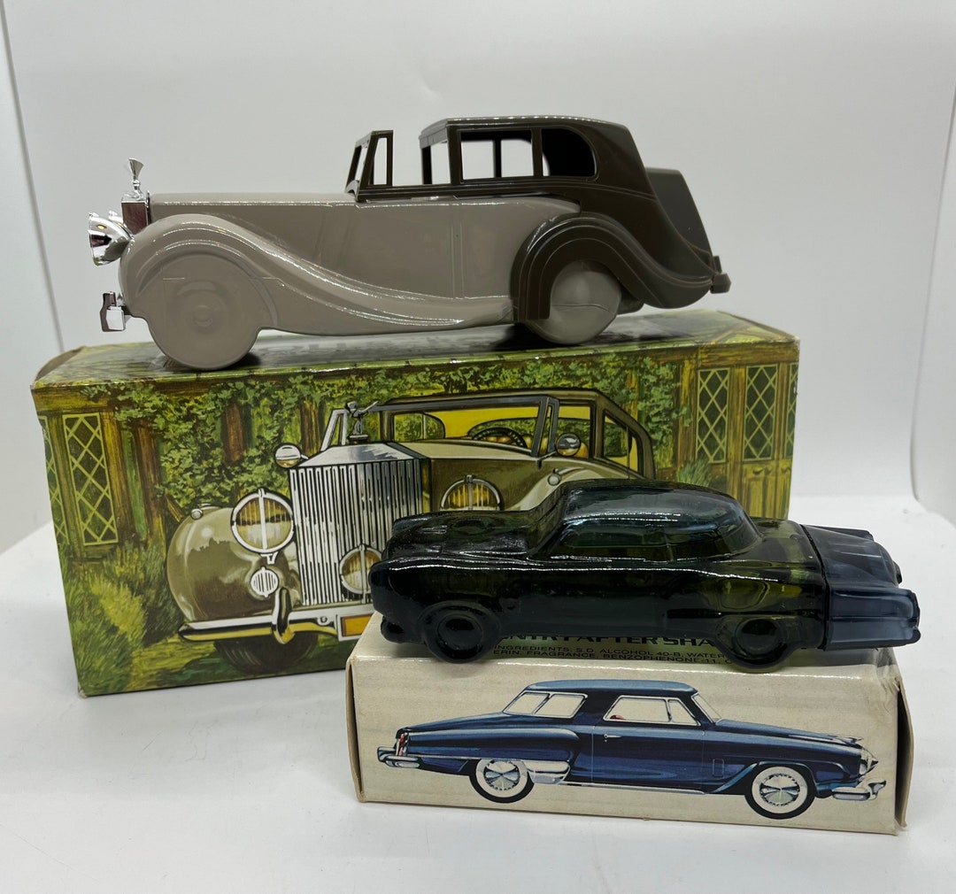 Vintage Avon Car Bottles Rollsroyce Tai Winds After Shave Etsy