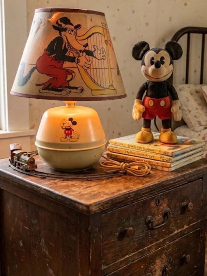 Mickey Mouse Vintage Lamp - Etsy