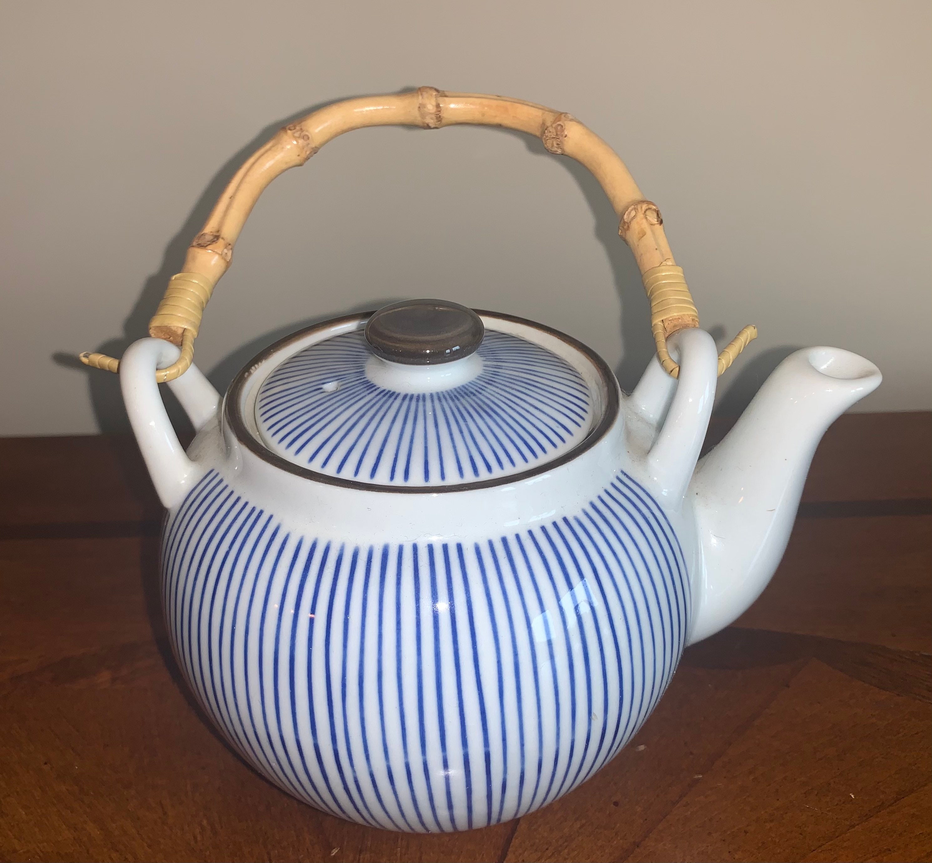 Teapot With Bamboo Handle Japanese Style Bamboo Teapots Etsy
