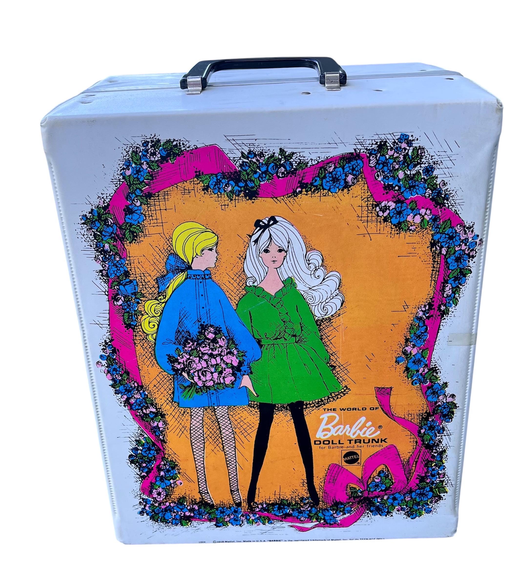 Valigia Barbie Vintage Mod 1004, Mattel 1968, Baule per bambole