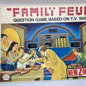 Vintage Family Feud Game: Milton Bradley 1977 2nd Edition