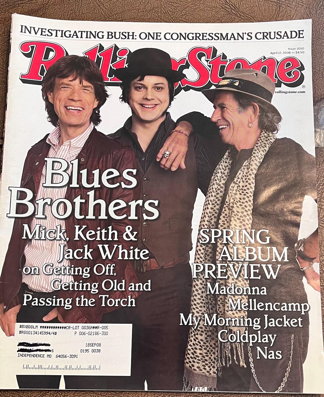 Rolling Stone Magazine, Issue 1050, April 2008, Mick Jagger, Keith ...