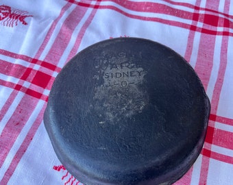 Vintage Wagner Ware Sydney Cast Iron Skillet, - 0 - , 6 1/2 Inch Skillet, Not Restored, Campfire Cooking, Small Iron Fry Pan,