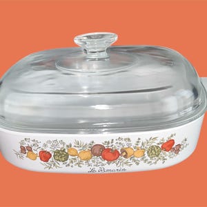 Vintage Corning Ware Casserole Dish, A-10-B, Spice Of Life, Le Rumarin, With Lid, Good Condition,