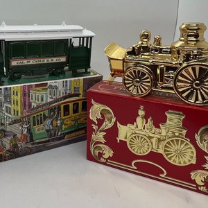 Vintage Avon Collectible Bottles: Cable Car & First Volunteer Cologne