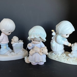Precious Moments Figurines, You Are A Blessing To Me # PM902, Feed My Sheep # PM871, You Just Cannot Chuck A Good Friendship #PM882