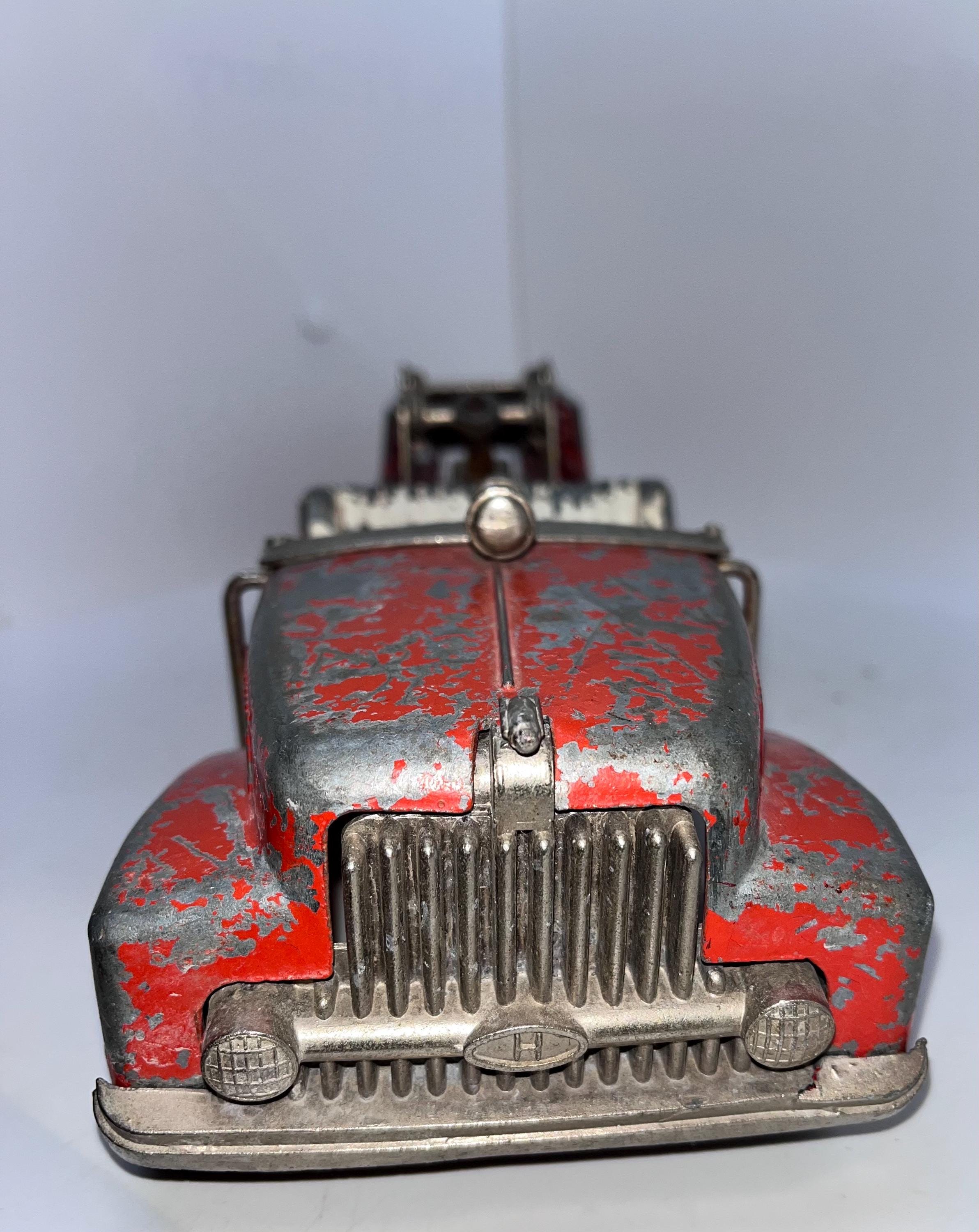 COFFRET JOUET Fdit modèle de camion de pompiers Vintage 3 pièces