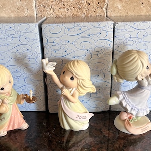 Precious Moments Annual Dated Christmas Figurines, All in Original