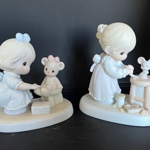 Precious Moments Figurines: Caring, Blessed Are The Merciful - 1994, 1997 Members Only