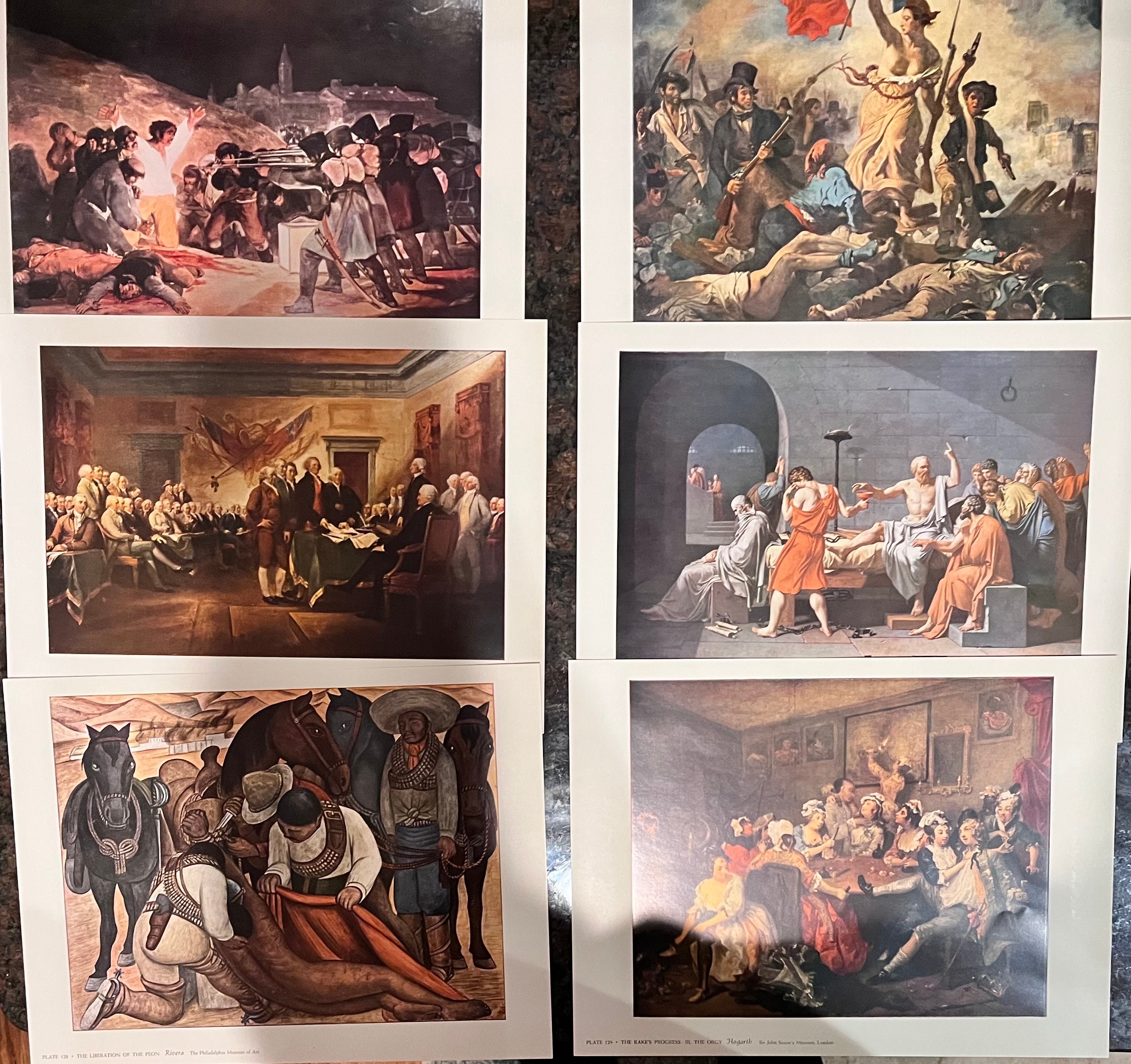 Vintage 1959 Rivera “The Liberation of the Peon” Art Print Vintage 1959 Rivera “The Liberation of the Peon” Art Print