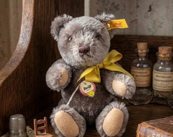 Brown Steiff Teddy Bear Smallest 4 Inches Vintage 1950s Produced