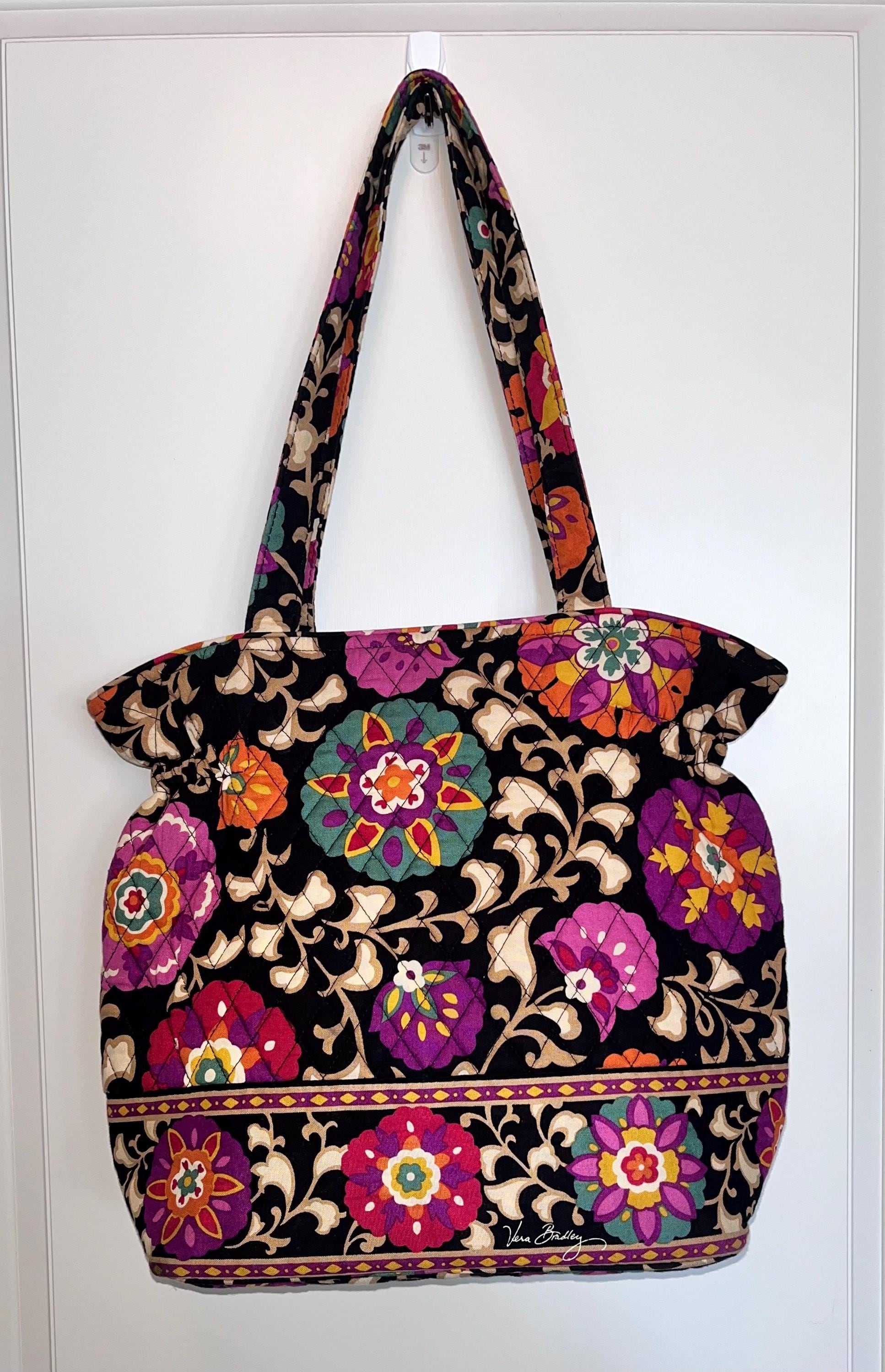 Vera Bradley Quilted Cotton Campus Backpack in the retired \