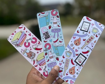 Spicy Book Reader Bookmark | Smut Lover bookmark | Busy Reading Smut | Spicy Book Doodles | Bookish Gift | Cute Bookmark