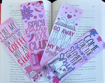 Romanze Lesezeichen | Smut Liebhaber Lesezeichen | Buch Freund | Spicy Romance Buchclub | Romanze Geschenk für Bücherwurm | Niedliches Lesezeichen