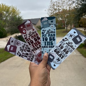 Marcapáginas de Hombres Moralmente Grises / Marcapáginas de Hombres Oscuros y Melancólicos / Marcapáginas de Antihéroes / Me gusta que yo sea el villano / Regalo de libros