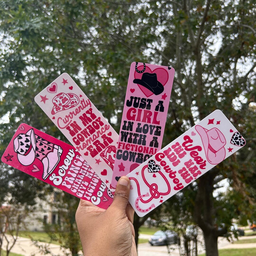 Cowboy Romance Bookmark | in Love With a Fictional Cowboy | Wear the ...