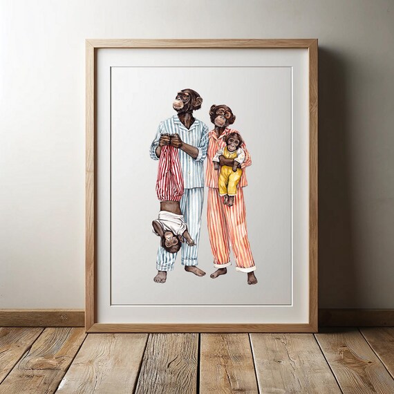 Monkeys family portrait