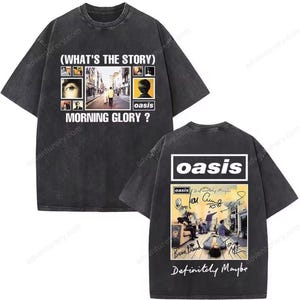 Men&#39;s and Women&#39;s Oasis Tour 25 Vintage Style T-Shirt – Washed Cotton Rock Tee