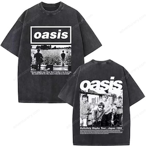 Oasis 25 Tour Graphic T-Shirt – Summer Cotton Rock Band Tee for Men Women