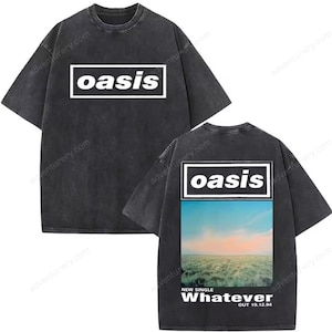 Casual Oasis Vintage Band Shirt – 25 Tour Graphic Summer T-Shirt