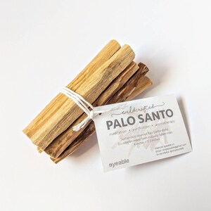 5, 8 or 12 Palo Santo Smudge Sticks Ecuadorian Ethically Sourced 4 Inch afbeelding 1
