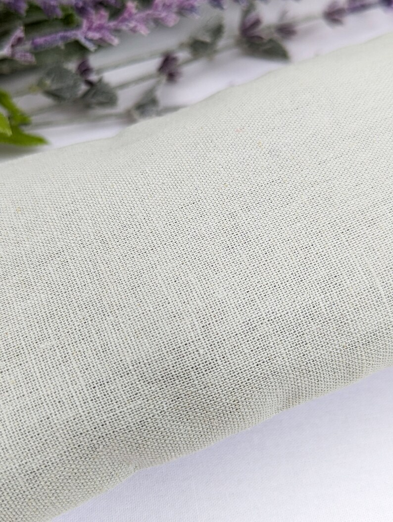 Lavender Eye Pillow Sage Green Warm or Cool Linen Cotton Blend image 7