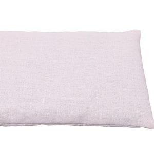 Two Lavender Eye Pillows Pink Warm or Cool Linen Cotton Blend image 4