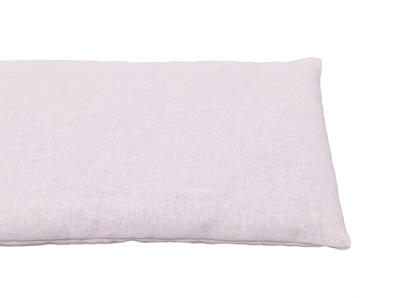 Two Lavender Eye Pillows Pink Warm or Cool Linen Cotton Blend image 4