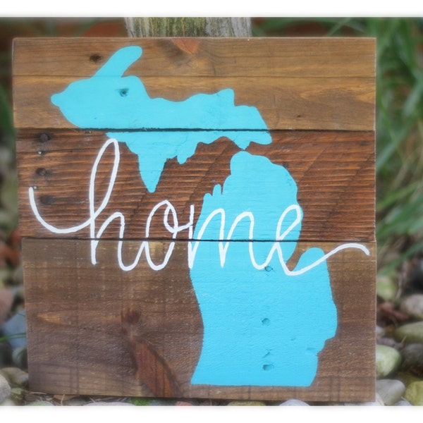 Michigan Home Sign - Etsy